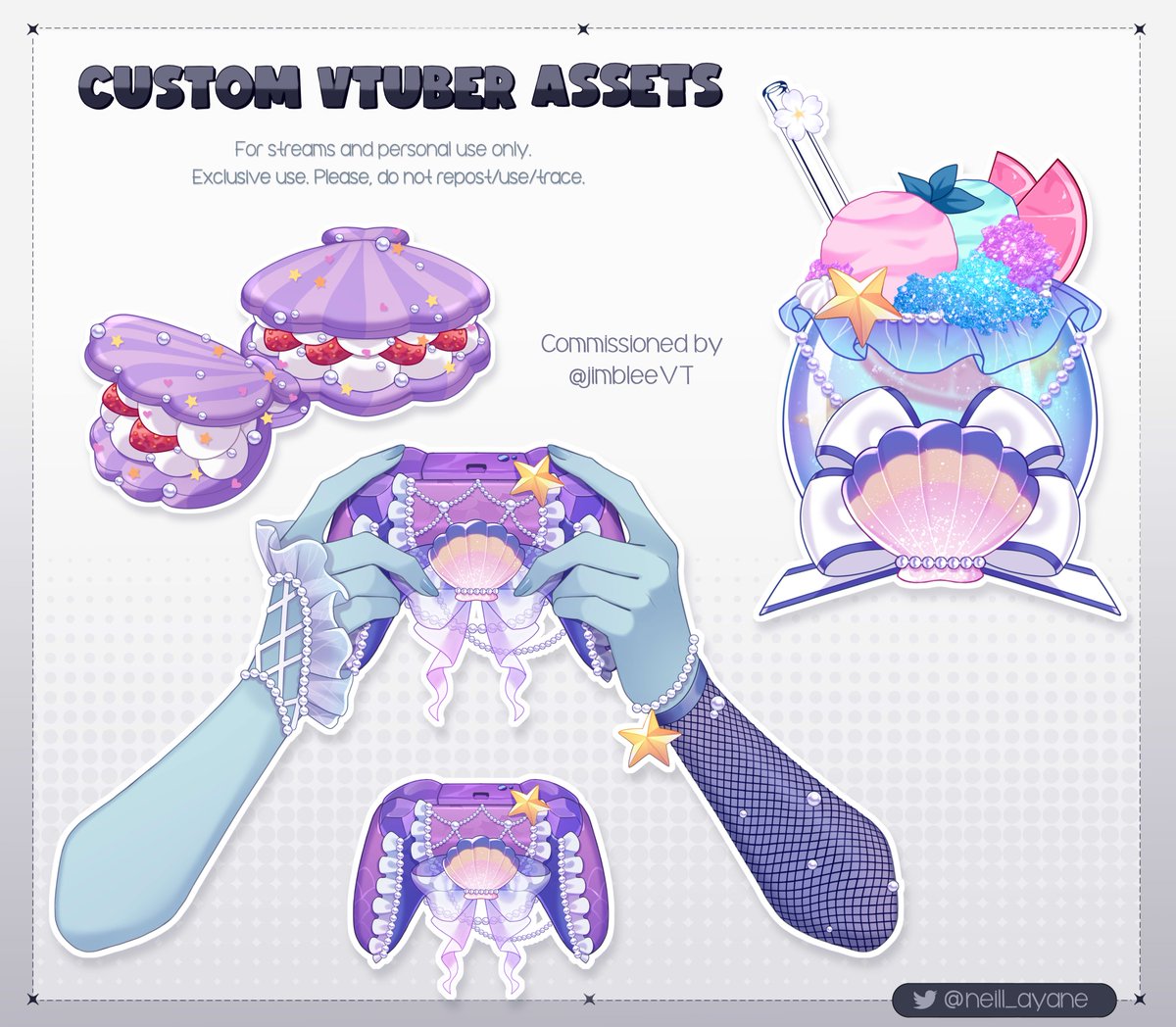 Assets cоmmission 🐚⭐️ #Vtuber #VtuberAssets