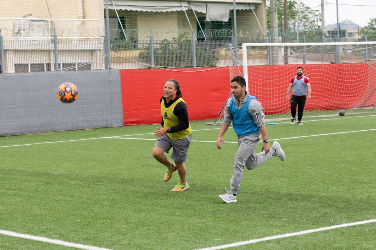 .@CarliLloyd - @USWNT icon + @Olympics and @FIFAWWC champion, is on the ground in Greece and taking to the field to engage with youth as a Sports Envoy. Follow along as she works to create cross-cultural connections in Athens with @USMNT alum @cobijones! rb.gy/m2nvz9