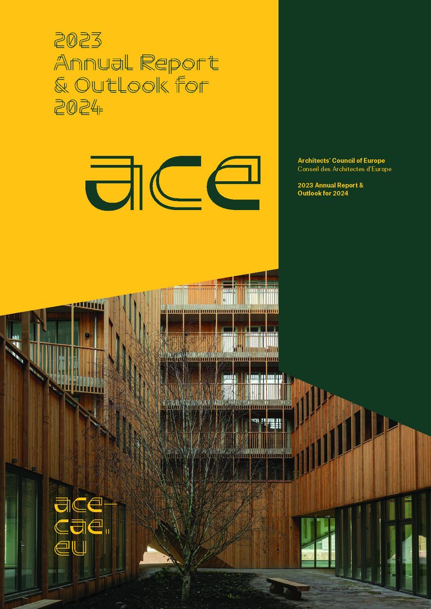 New publication : The ACE releases its 2023 Annual Report & 2024 Outlook 📷
bit.ly/3QgkwMZ

Also available in #french #teamarchi 
bit.ly/3xOffpz

#architecture #quality #europe
