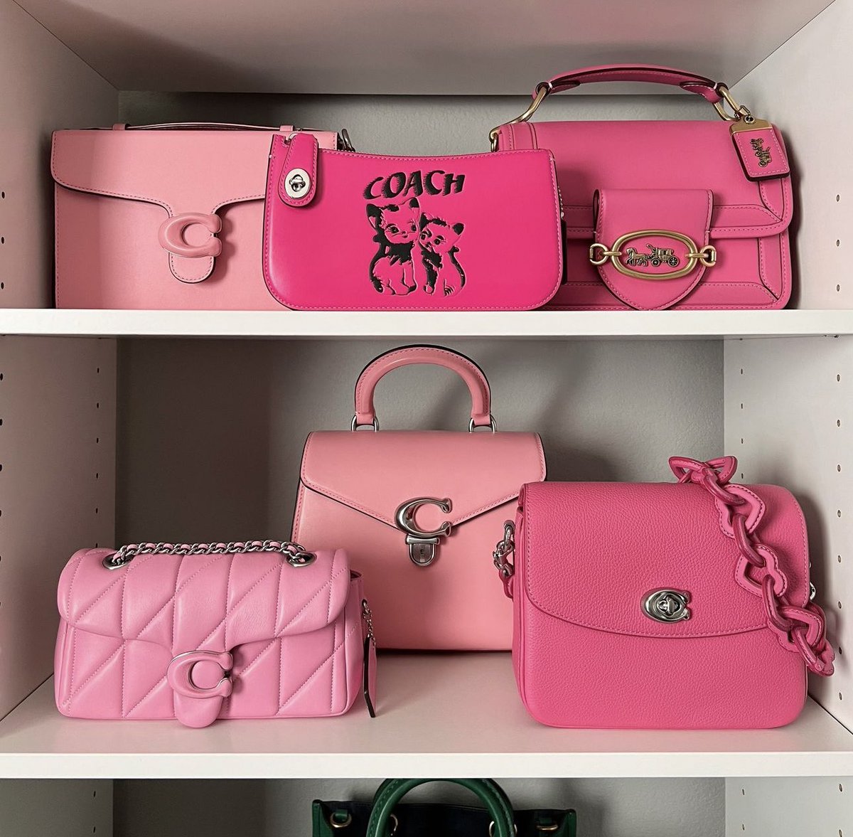 pink coach bags