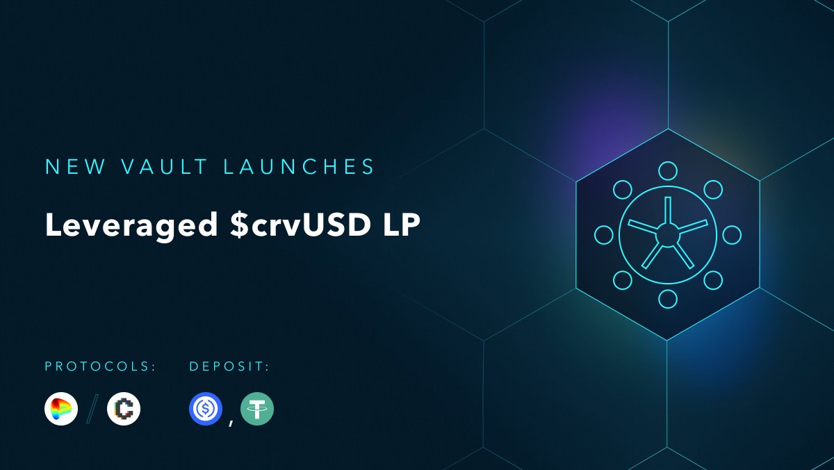 1/ Gm $crvUSD enjoyoooors We just launched two new $crvUSD farming strategies on Arbitrum! These vaults deliver: ✅High yields on $USDC and $USDT ✅Increased $crvUSD liquidity