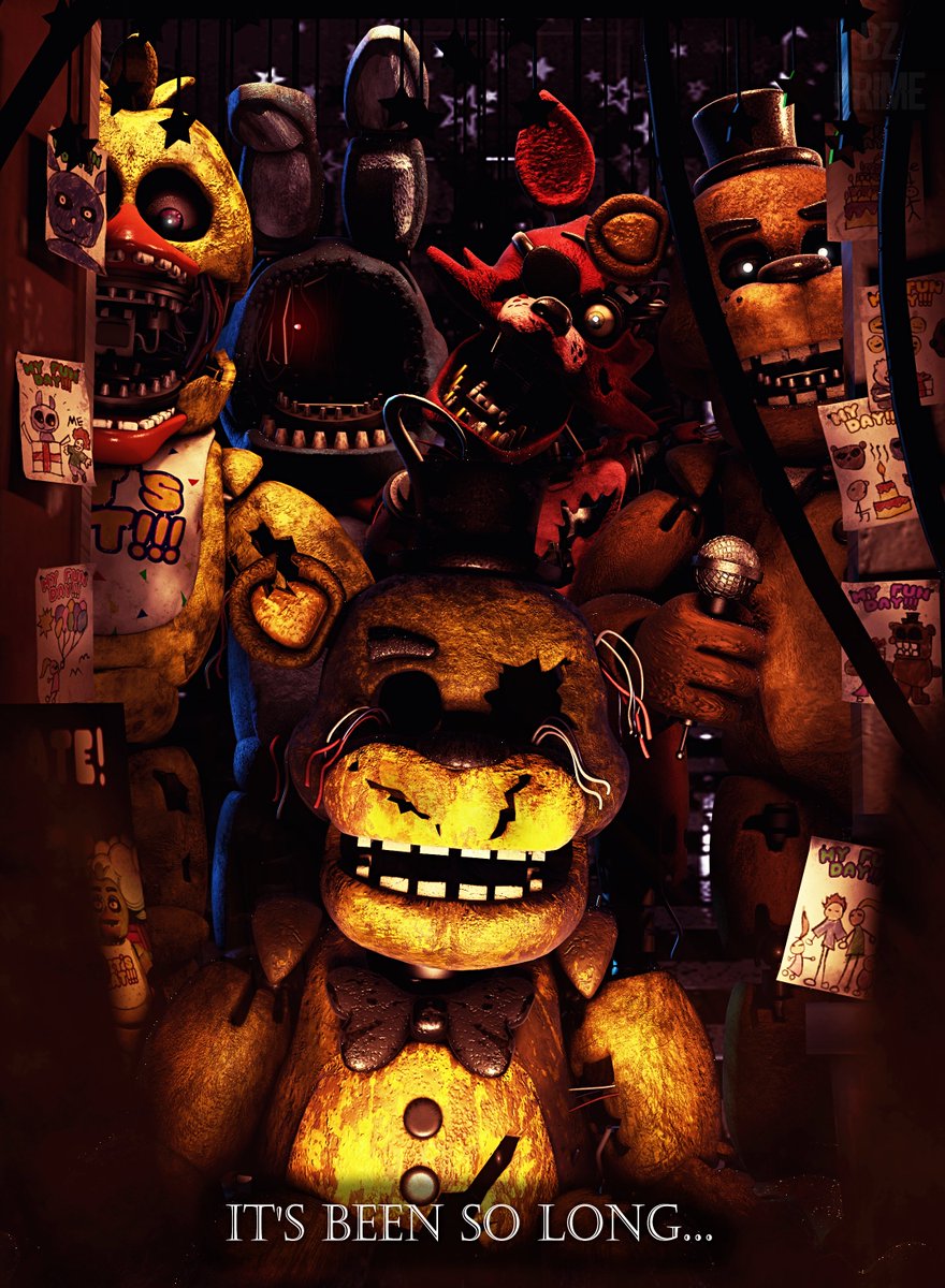 [C4D] FNaF 2 Movie Poster 2 (Concept)  

Base model: FNaFHW - Edits by me     

#FNAF #FNAFMovie2 #fnaffanart #FNAFMovie #Freddy #Bonnie #chicafnaf #foxyfnaf #fredbear