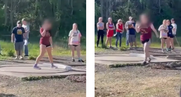 Outrage as a 'trans' biological male middle school athlete won a girls’ shot put event. The trans student won the competition by more than 3 ft last week, as the girls staged a protest and refused to compete against him.
Biologically born males should never compete in girl's