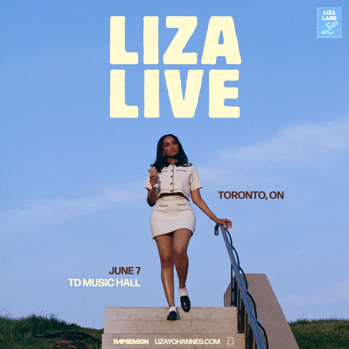 ✨JUST ANNOUNCED✨ @lizayohannes returns for a hometown headline show on June 7 at @tdmusichall. RAPSEASON Pre-sale runs Wednesday from 10AM-10PM. 🔒CODE: MORE Tickets on sale Friday at 10AM. 🎫: bit.ly/RSxLIZALIVE