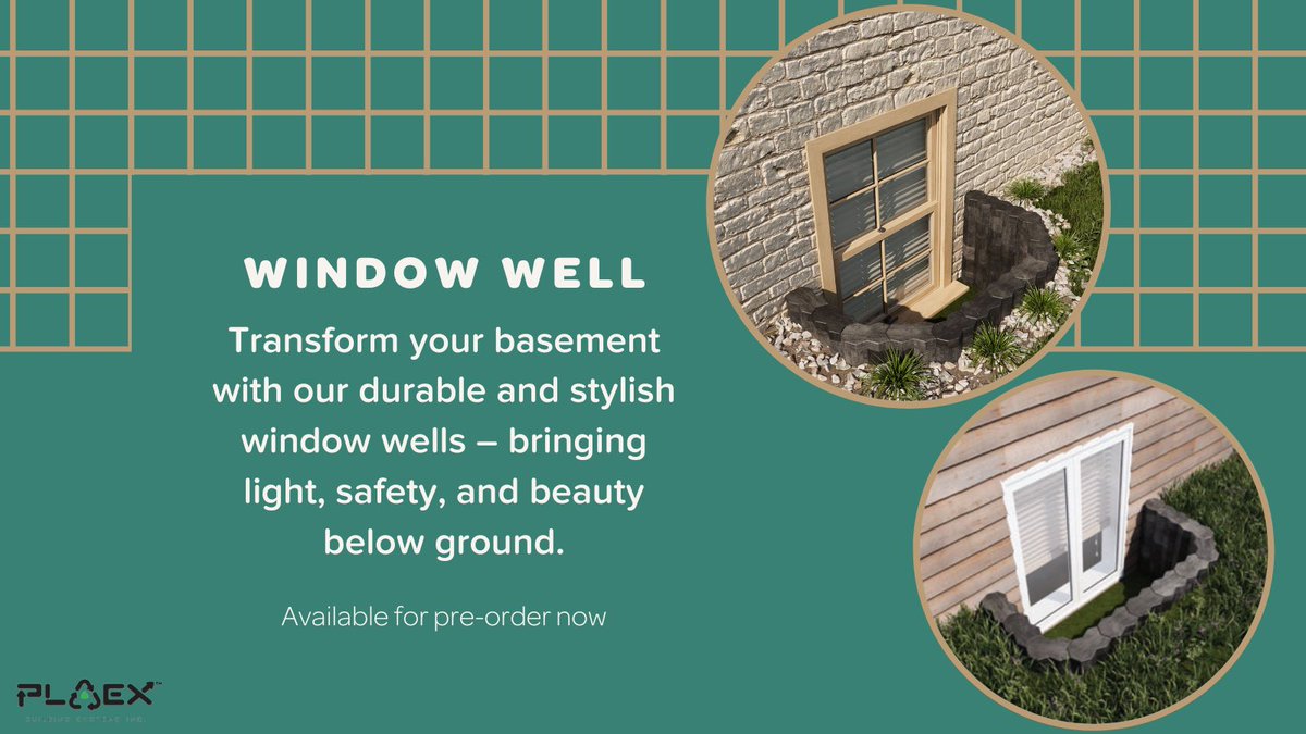 Light up your basement adventures with our awesome window wells! Easy DIY kits with PLAEX parts and step-by-step guide included. Bring your space to life! #Sustainability #PLAEX #BrightBasements #DIY 🌟🔧 #WindowWellWonder #ecofriendly #environmentallyfriendly