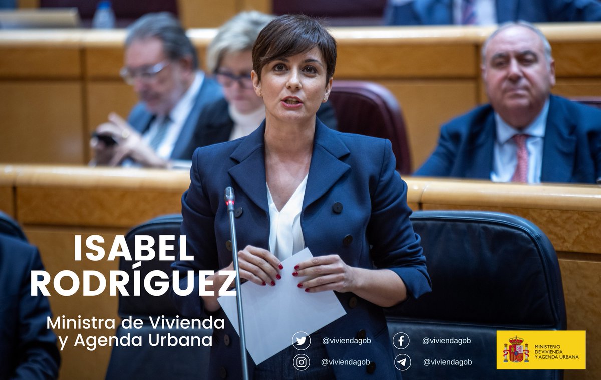 viviendagob's tweet image. La ministra @isabelrguez responde a una pregunta en la #SesiónDeControl del @Senadoesp.

🔴 En directo: senado.es/web/actividadp…
