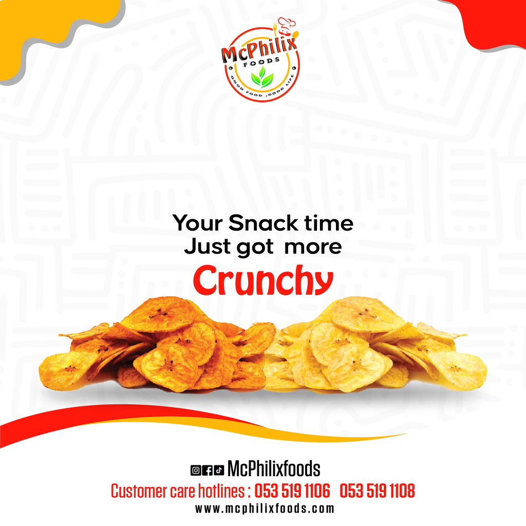 Your crunchy moments just get better with Mcphilix . #goodfoodgoodlife #Mcphilixfoods #ghanaianfoods #mcphilixsnacks #eatmadeinghana🇬🇭#eatmadeinghanaproducts🇬🇭 #TasteofGhana