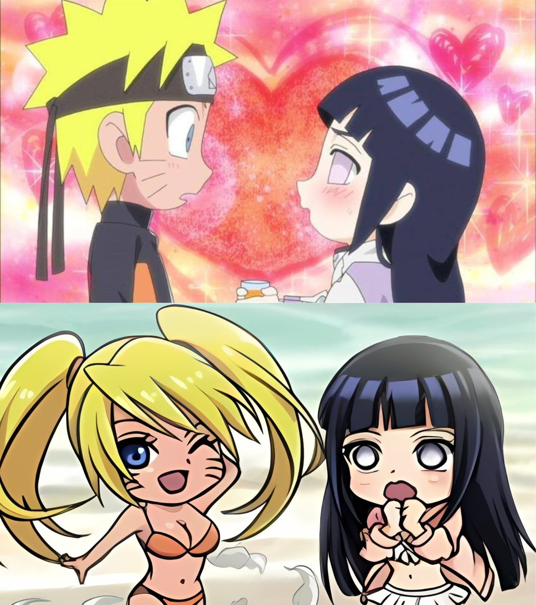 Hinata doesn't have a preference as long as it's Naruto