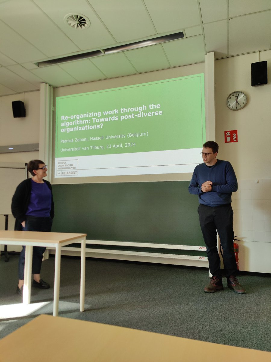 Dream team in da house at @TilburgU! @patrizia_zanoni explores forefront research on platform work and how to make it fairer. Thanks @TimChristiaens5 for getting this together!