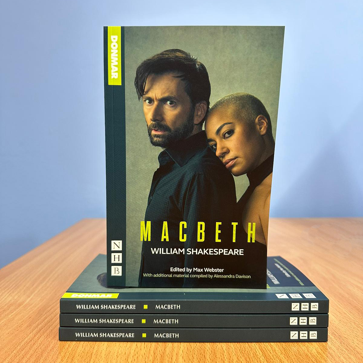 Celebrate Shakespeare's birthday by winning a copy of our recent @DonmarWarehouse edition of Macbeth! It's full of info on the making of this acclaimed revival, which has just announced a West End transfer from October. Retweet this and follow us to enter, ends Sun 28 April.