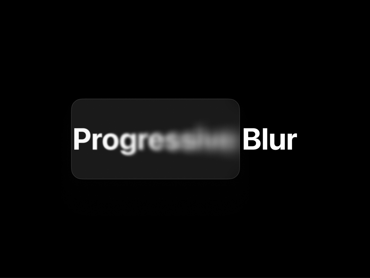 My Figma plugin to create, edit, cook, pan-fry, sauté your progressive blurs is out!
