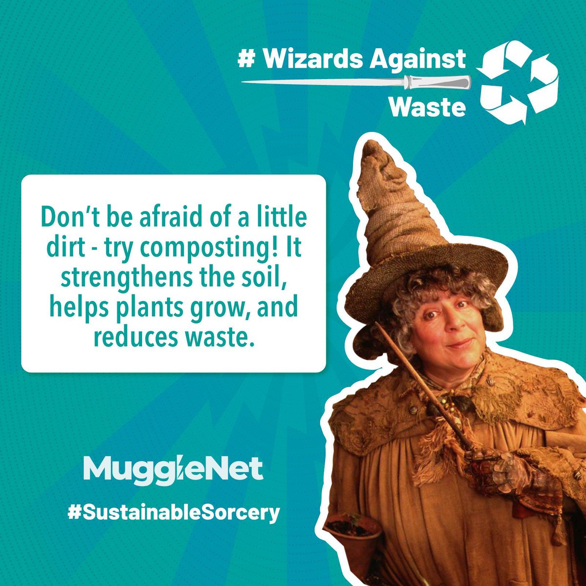 Let's cultivate a greener magic with every spell we sow! 🌱✨Pomona Sprout's sage advice blooms true! 🌻♻️ Don't fear the dirt; let's embrace the magic of sustainability! #WizardsAgainstWaste #SustainableSorcery
