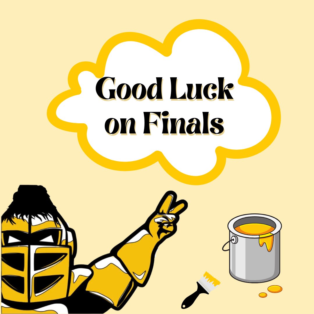 Best of luck on your Spring finals, Knights. You've got this!