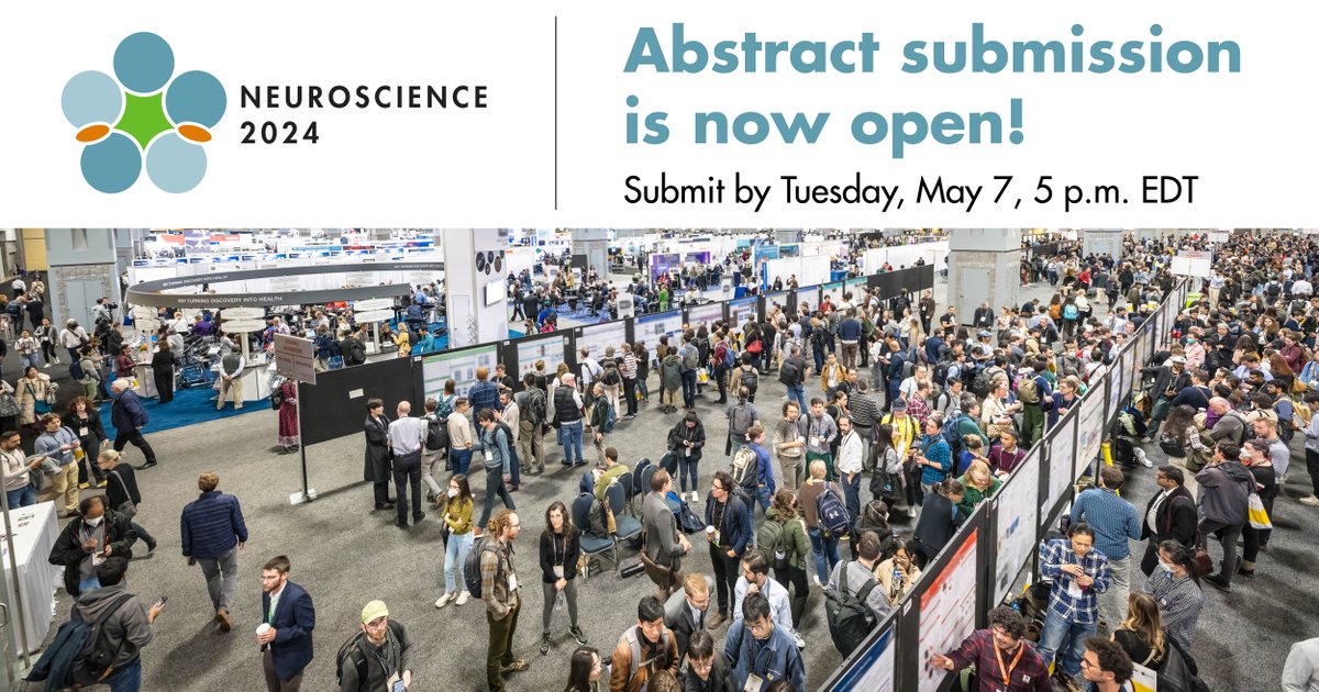📢 The abstract submission window for #SfN24 is officially open! Make your mark in the neuroscience world. 🎯 🧠 Presenting at SfN means recognition, development, and collaboration. Submit your abstract today! ▶️ bit.ly/3xsAzkg #NeuroTwitter #MedTwitter