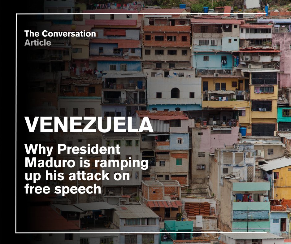 Venezuela's President Nicolás Maduro is increasing his crackdown on human rights and civil liberties ahead of July's presidential elections. @nforsans of @Essex_EBS discusses this 'deeply corrupt, authoritarian and criminal state' in the @ConversationUK brnw.ch/21wJ5HV