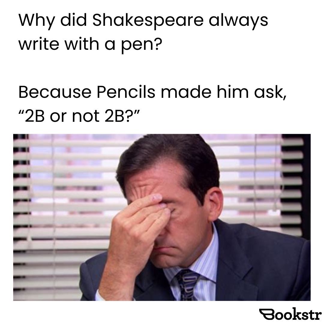 Oh, we love a good Shakespeare pun over here!? 😂 🎭 

[🤪 Meme by Tayla Golian]

#shakespeare #puns #bookjokes #booksbooksbooks