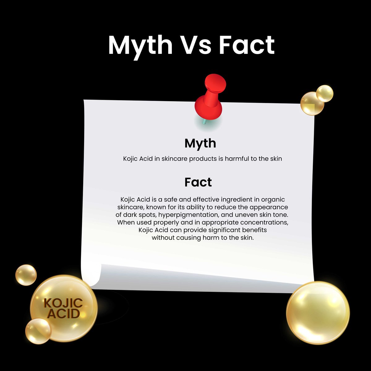 Sometimes it's easy to believe myths over facts, but when it comes to skincare, knowledge is key! Let's debunk the myth about Kojic Acid together and uncover the truth behind this ingredient.💫 

#mythvsfact #nasola #kojicacid #skincareisselfcare #moisturizeyourskin #allskintypes