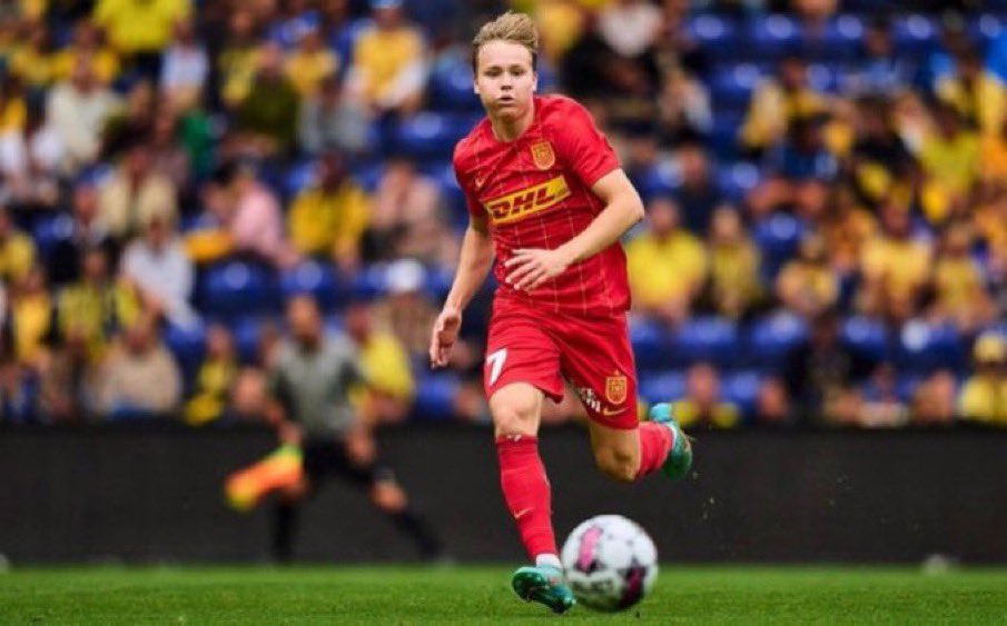 🇳🇴Andreas Schjelderup (19, 2004) Scored a HATRICK & assisted for Nordsjælland last night … This season … 6 Goals and 5 Assists in 18 League starts! Still only 19 … he’s got a future 💫