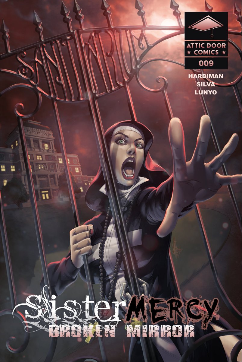 AtticDoorComics's tweet photo. Just launched!
You think you know Sister Mercy? See her like you have never seen her before and like she has never seen herself before! Issue 9 marks the beginning of Broken Mirror and a whole new world for Mercy, available only on @Kickstarter 

https://t.co/4VA7O50VFO https://t.co/cTy4h2LalU