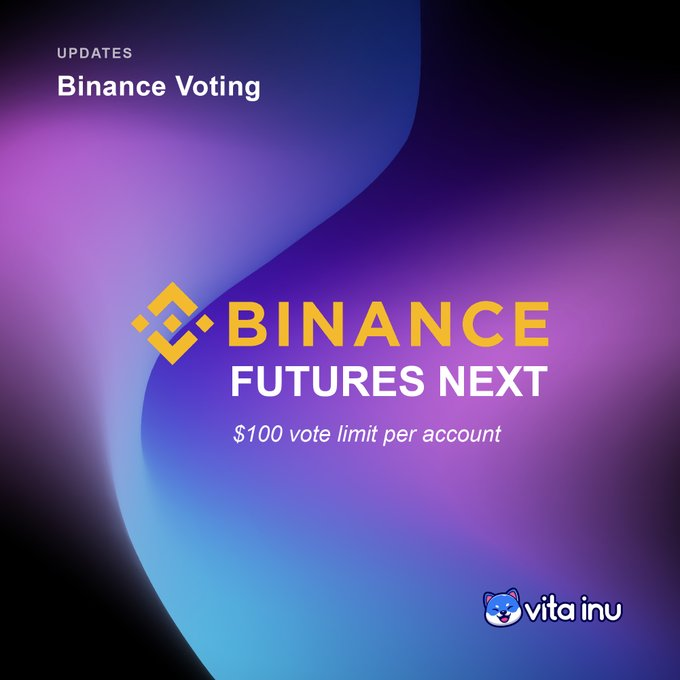 Nach #Kucoin kommt #Binance? 😍 Als nächstes wollen wir das "Binance Futures Next" Programm für $VINU anpeilen und gewinnen. 

1. Öffne die Binance App.
2. Gehe zu "Service" und suche VINU unter dem Abschnitt "Futures Next".
3. Gib deine Stimme ab - wähle einen Betrag $1 - $100.