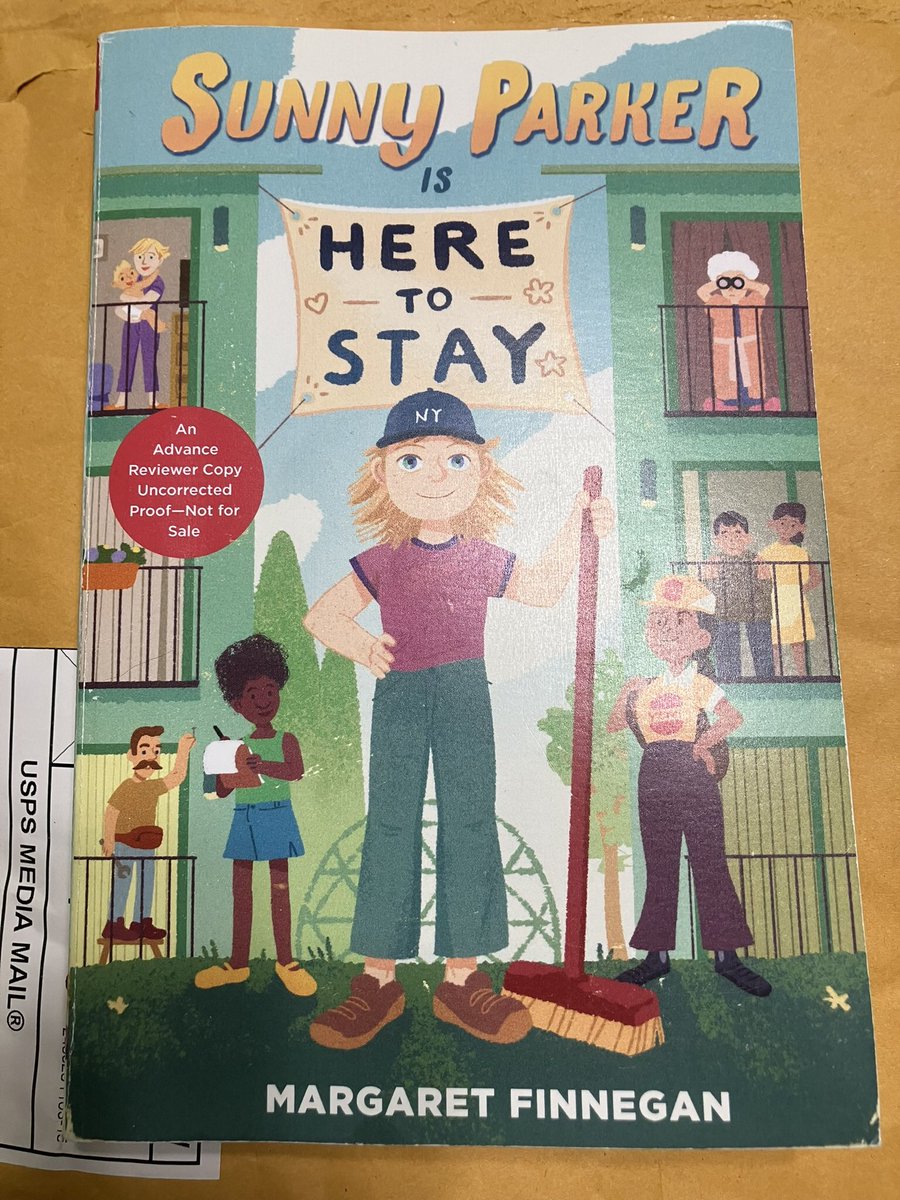 I’m excited to read about Sunny Parker - finding her voice and standing up for her community. I love the bright cover by @karynslee. #MargaretFinnegan #bookposse @SimonKIDS @barbfisch