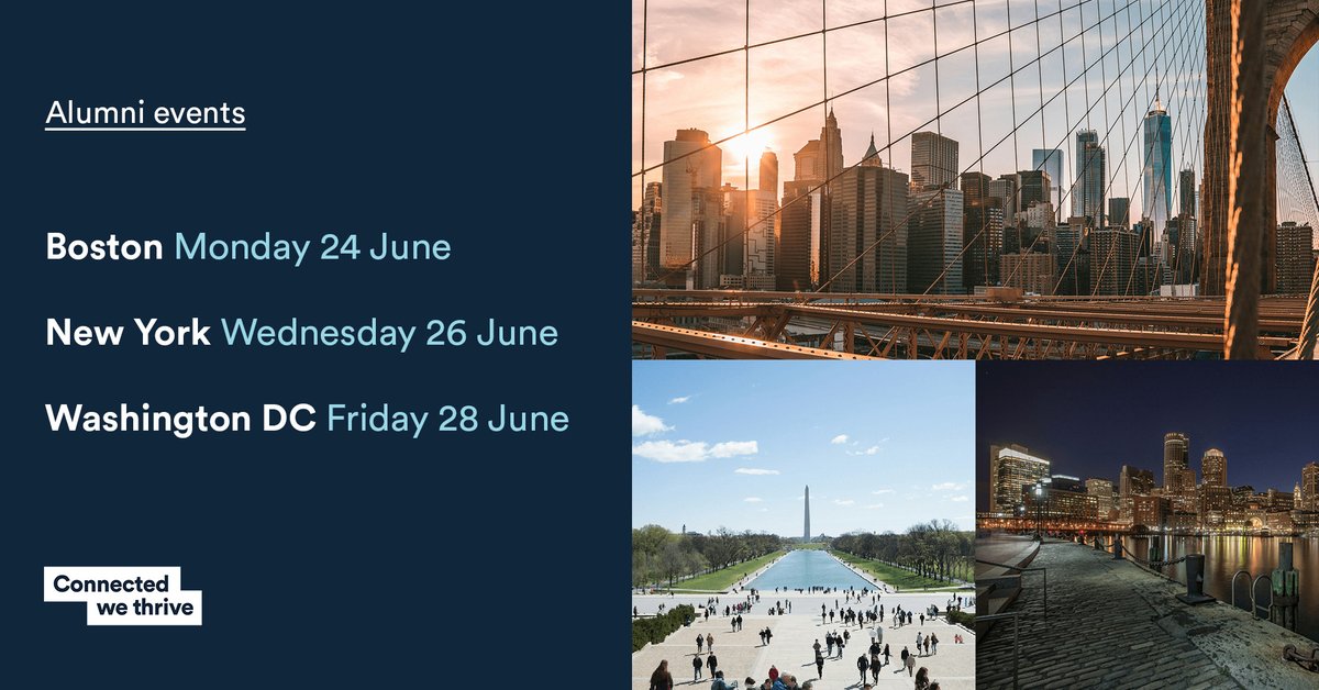 After Nottingham in May we'll be heading to the USA in June! 🇺🇸 Join us at our informal networking events in Boston and Washington DC, or in NYC to celebrate at our latest 'Second Quarter Century' event, marking 25 years of @NottmUniBschool. Register: ow.ly/7XBw50RjBTo