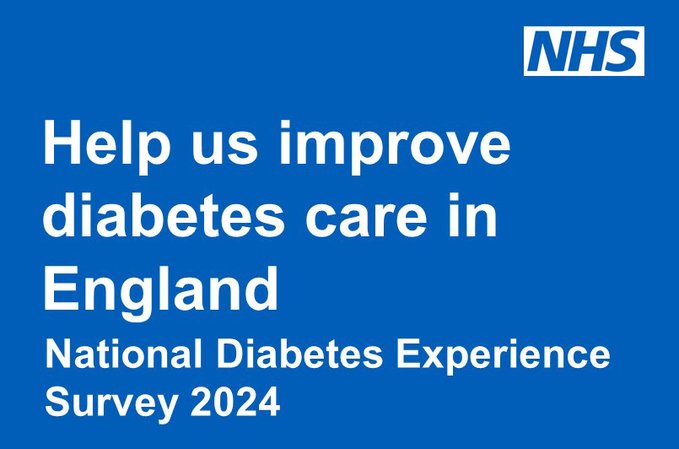 Received a questionnaire? We want to hear from you! 📢 We are sending out the National Diabetes Experience Survey to over 100,000 people living with diabetes in England. Find out more about the survey and how to take part at diabetessurvey.co.uk