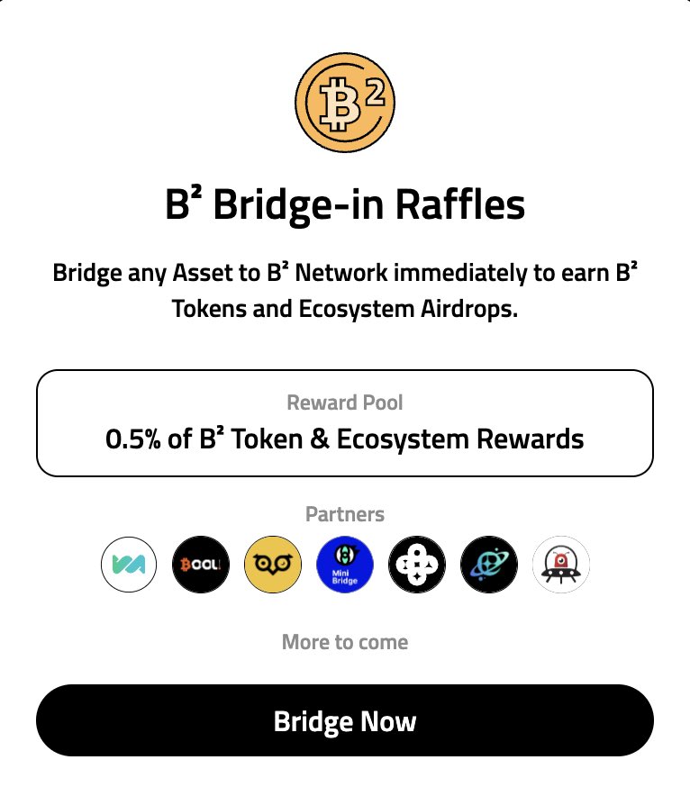 The recommended bridges for the Buzz Bridge-in Raffles have been updated! Currently, @mesonfi, @bool_official, @OmniBTC, @Owlto_Finance, @oooo_money, and @Chaineye_tools have joined to support our Buzz Bridge-in Raffles and will provide extra bonuses for the participants. Check…