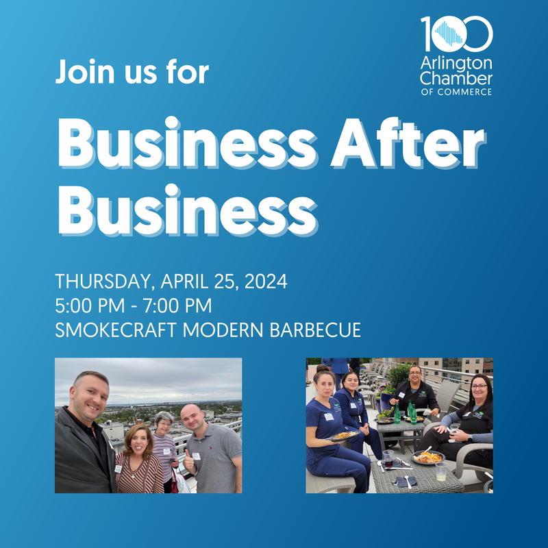 Participate in our Business After Business networking event at @smokecraftbbq this Thursday, where fostering professional connections in a relaxed environment caps off your business day. Register now! web.arlingtonchamber.org/events/Busines…