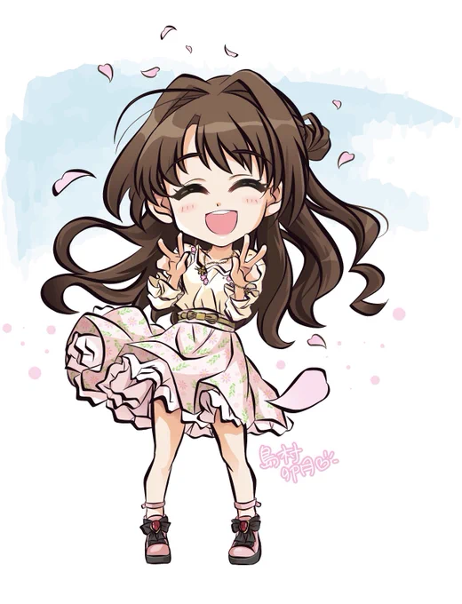 しまむー おめでとぉ(」'ᗜ`)」去年のですが #島村卯月 #島村卯月生誕祭2024  #島村卯月誕生祭2024 