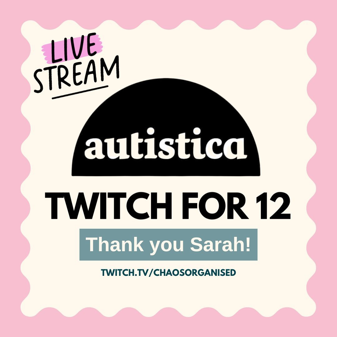 Huge thank you to Sarah @_ChaosOrganised for hosting a phenomenal 12-hour streaming marathon and raising £500 for autism research! Your support means the world ⭐ If you missed the stream, watch it now: twitch.tv/videos/2117677… #FundraisingHero #AutismAcceptanceMonth