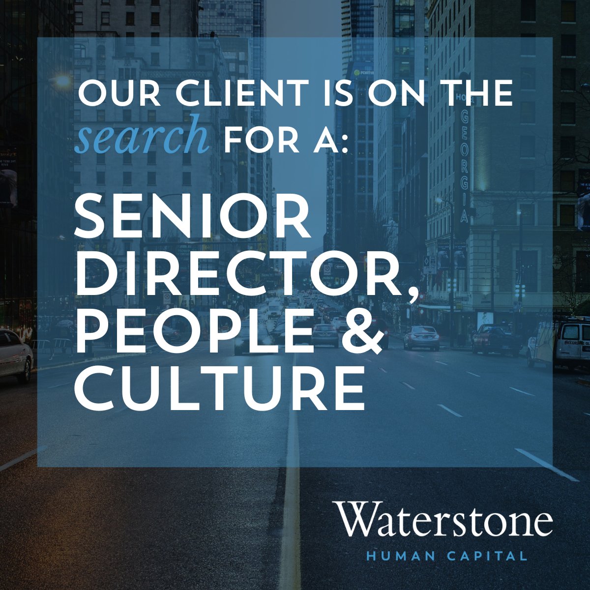 We're leading the search for a Sr Director, People and Culture, for our client.  If you're a passionate people leader and have led teams specialised in labor relations and high-volume talent acquisition, this could be for you! waterstonehc.com/opportunity/se…
#hiring #executivesearch