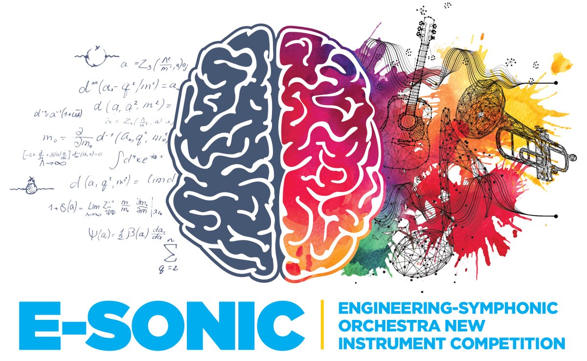 Engineering students have created new musical instruments for the E-Sonic contest! 👍🤘Watch them and the dean's band 🎸🥁 play on May 20th at 6:30pm. RSVP for this incredible free concert celebrating the fusion of arts and engineering at bit.ly/3TT8ZUD