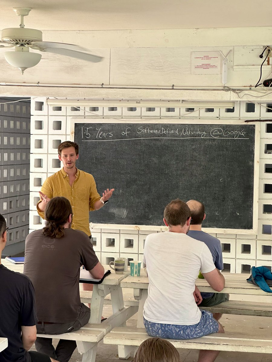 The second plenary at Bellairs ‘24: <a href="/steffensmallcar/">Steffen Smolka</a> on SDN at Google