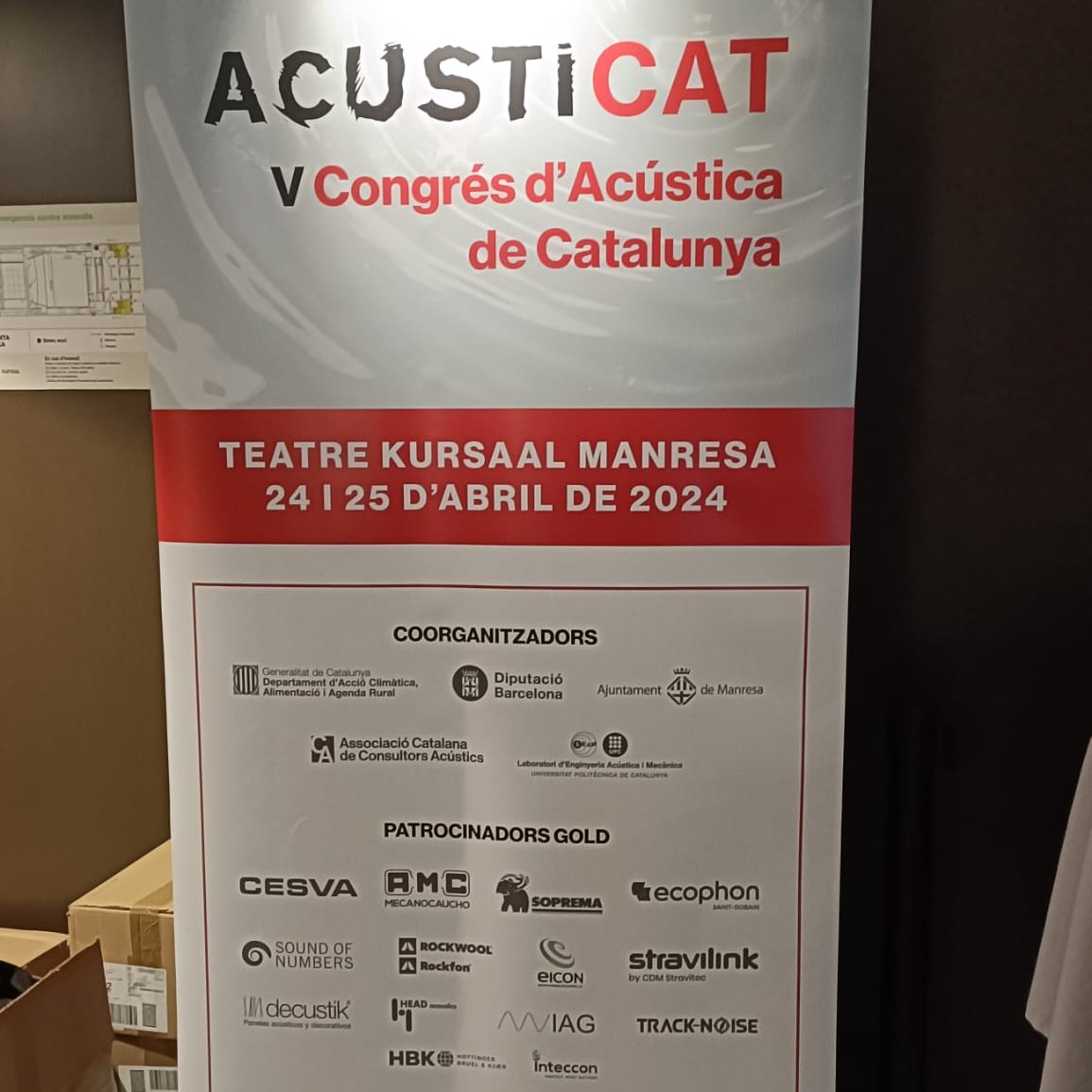 El teatre Kursaal de Manresa ja està a punt per rebre-us demà a la cinquena edició de l'ACUSTICAT. Amb moltes ganes! #ACUSTICAT2024 #acústica #so #soroll #Manresa #contaminacióacústica #SSSoroll2024 @accioclimatica @accioclimadiba @XarxaSost @la_UPC @AcusticsCAT @ajmanresa