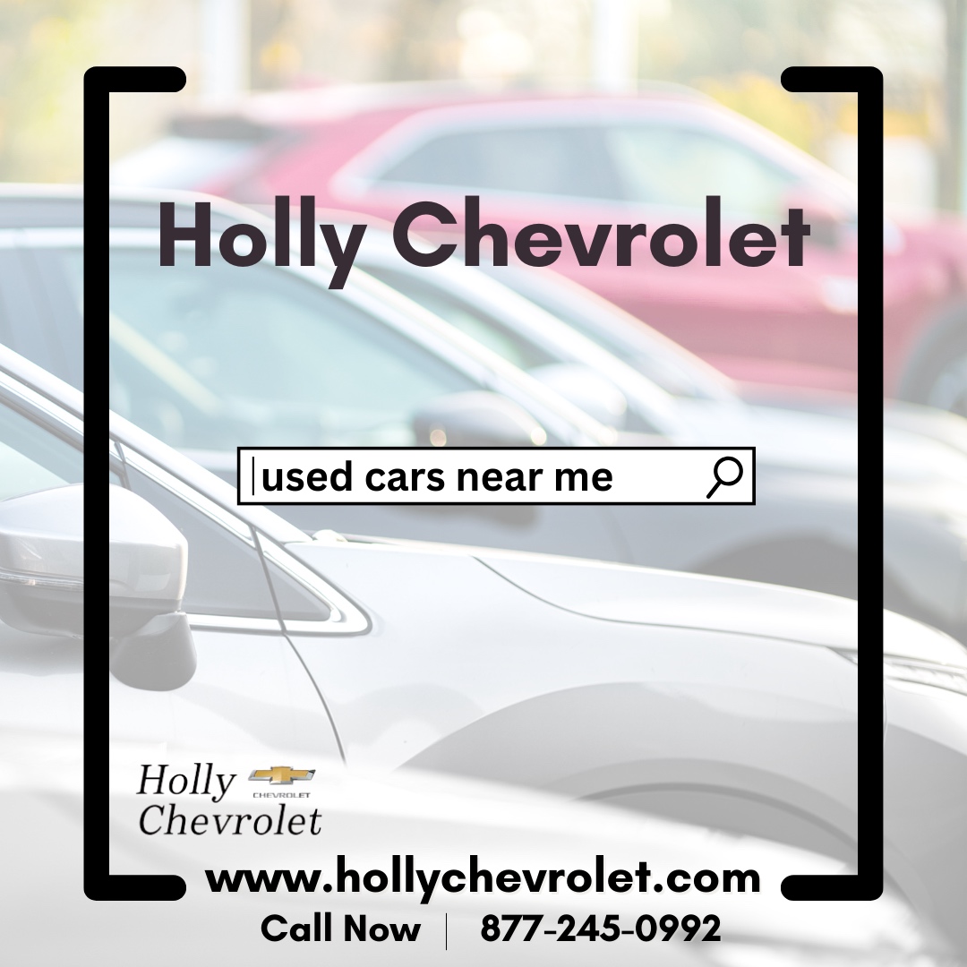 hollychevrolet's tweet image. Searching for the perfect used vehicle? Look no further! Our lot is stocked with top-quality preowned vehicles ready for you to take a spin. 

Don't miss out on your dream car, come visit us at Holly Chevrolet today!

#UsedCarGoals #HollyChevrolet #UsedCarsNearMe #UsedCars #Up...