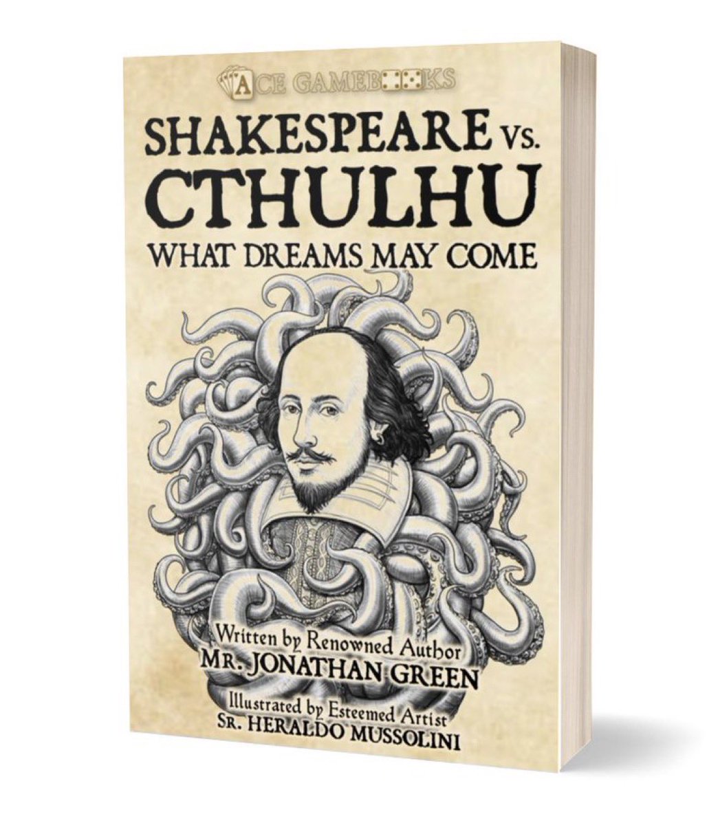 This looks fun - Shakespeare Vs. Cthulhu: What Dreams May Come by Jonathan Green @jonathangreen on @Kickstarter #ShakespeareDay #PleaseShare kickstarter.com/projects/jonat…