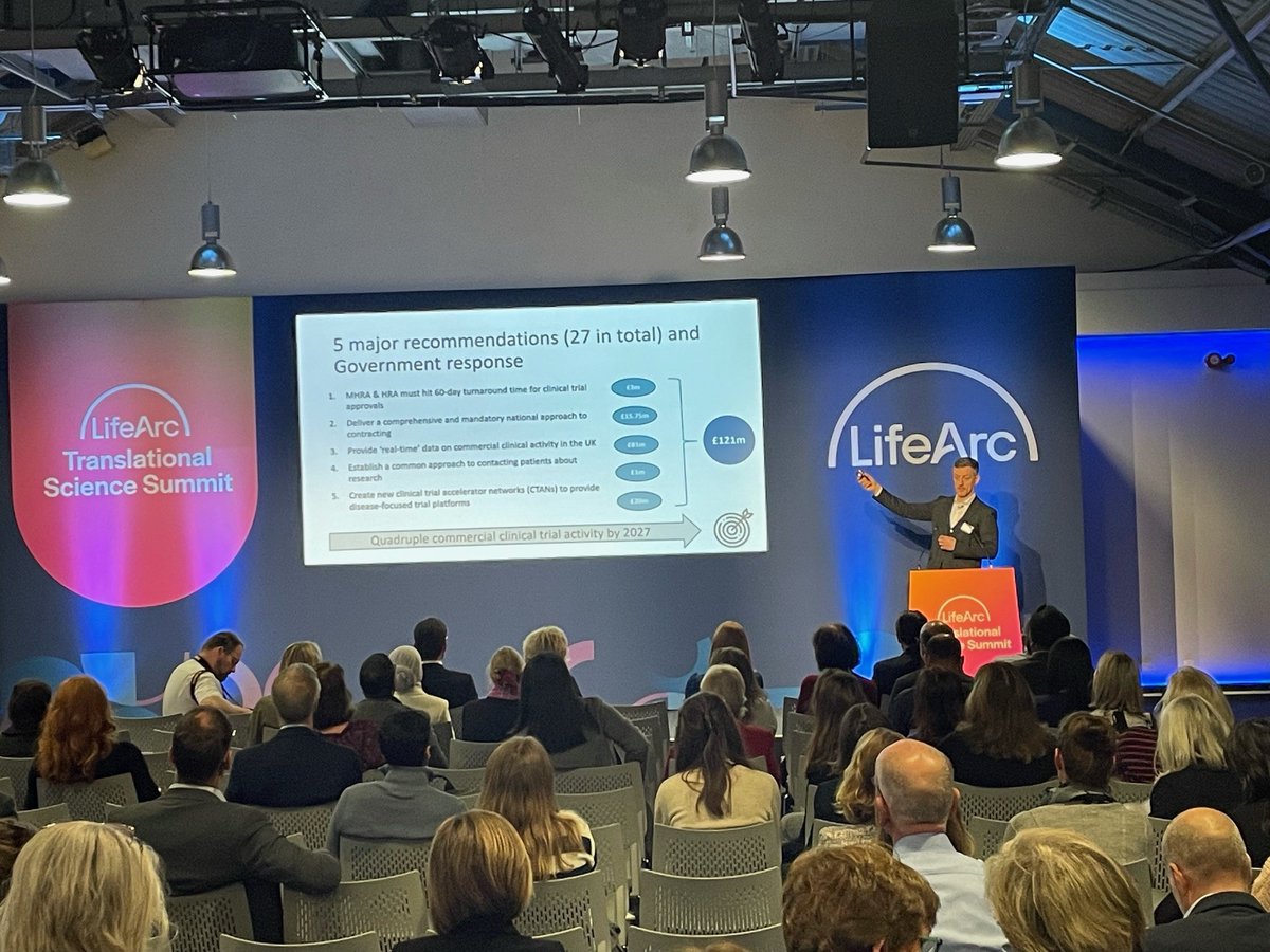 It's a full house at the #LATSS2024 🎉 In discussion, BIA board member @ClareTerlouw1, and Steve Bates CEO, BIA spoke on 👇 🌟 The importance of R&D tax credits in enabling small #Biotechs to innovate 🌟 Why we need to continue to drive the Mansion House agenda for UK #Biotechs