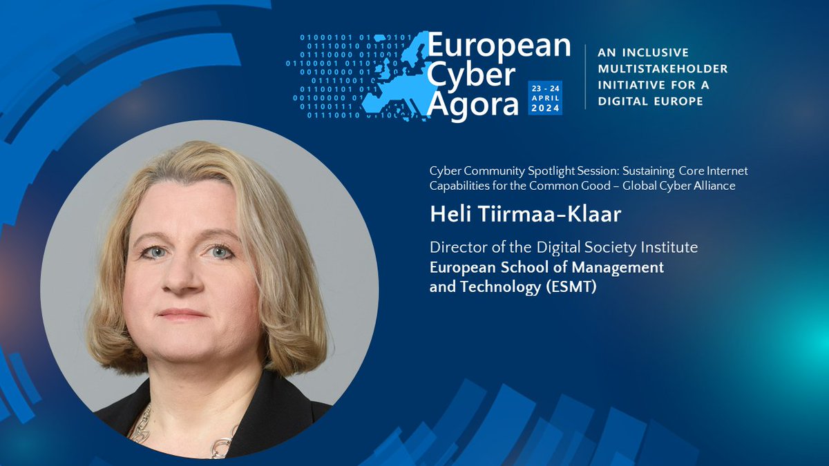 At #ECA24 @HeliKlaar just presented #CommonGoodCyber and encouraged organizations to join the initiative 🔻
