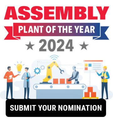 Only 1 More Week to Go! Don’t forget to nominate a facility for 2024 “Assembly Plant of the Year”:

assemblymag.com/plantoftheyear…

#manufacturing #manufacturers #operationsmanagement #automation #factoryautomation #production #factory #lean #leanmanufacturing #continuousimprovement