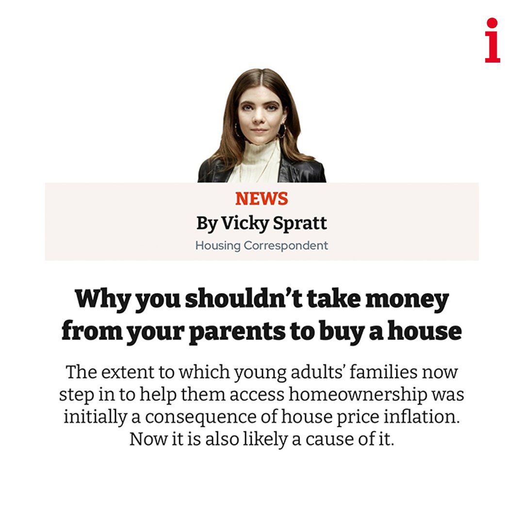 🏠 Opinion | The extent to which young adults’ families now step in to help them access homeownership was initially a consequence of house price inflation. Now it is also likely a cause of it, writes @Victoria_Spratt ➡️ Read her latest newsletter: trib.al/36yWBO4