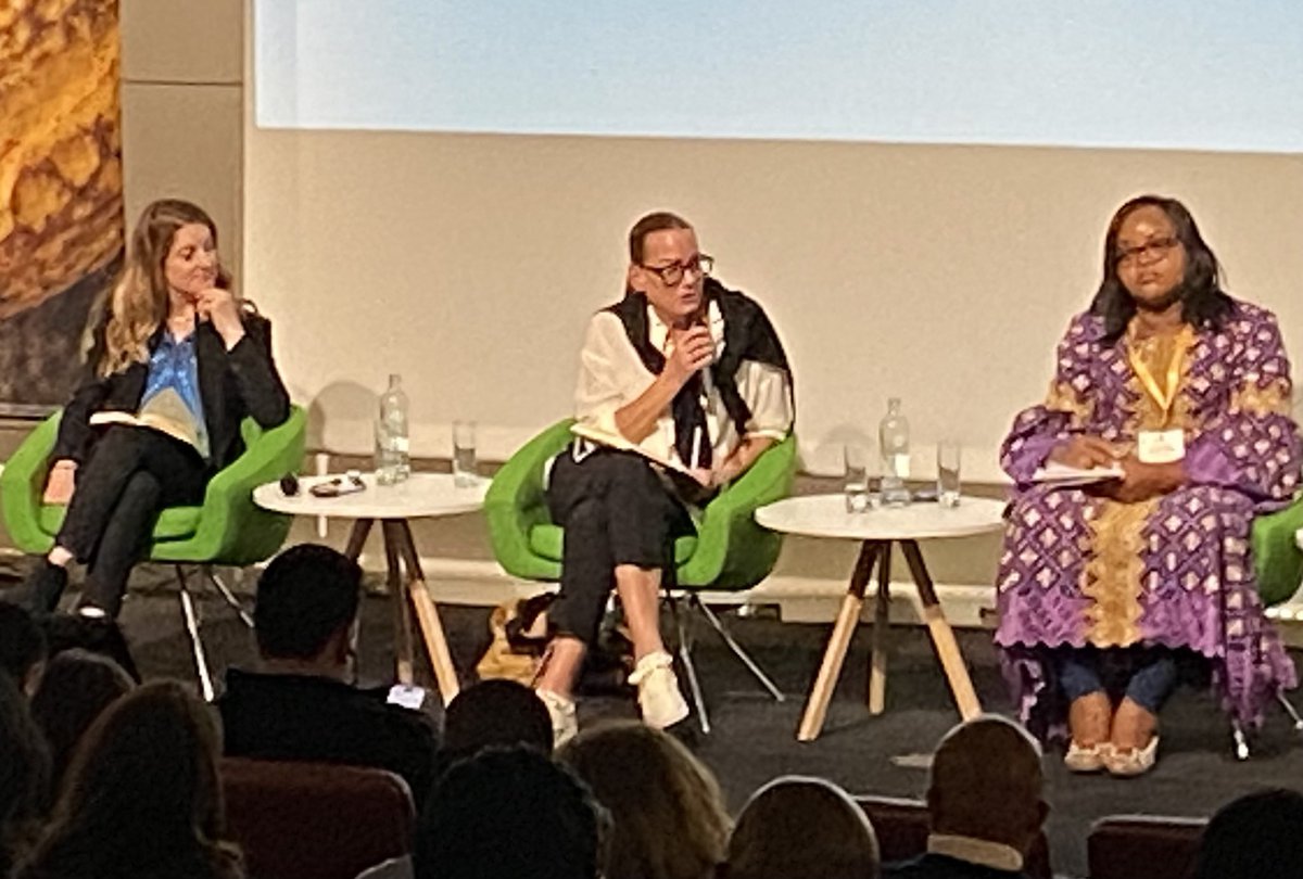 Sonia Lehmann, of GIZ said that ‘women have different needs in the industry’ including access to buying land and finance. #GIZ #confectioneryproduction @WorldCocoaConf @IntlCocoaOrg #brusselscocoa2024 #womenincocoa