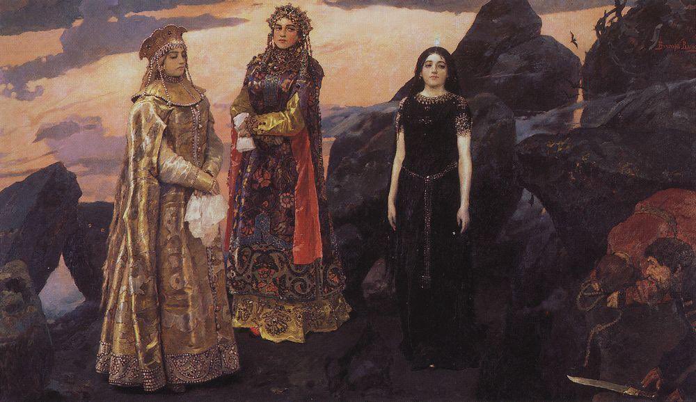 Three princesses of the Underground Kingdom — Viktor Vasnetsov