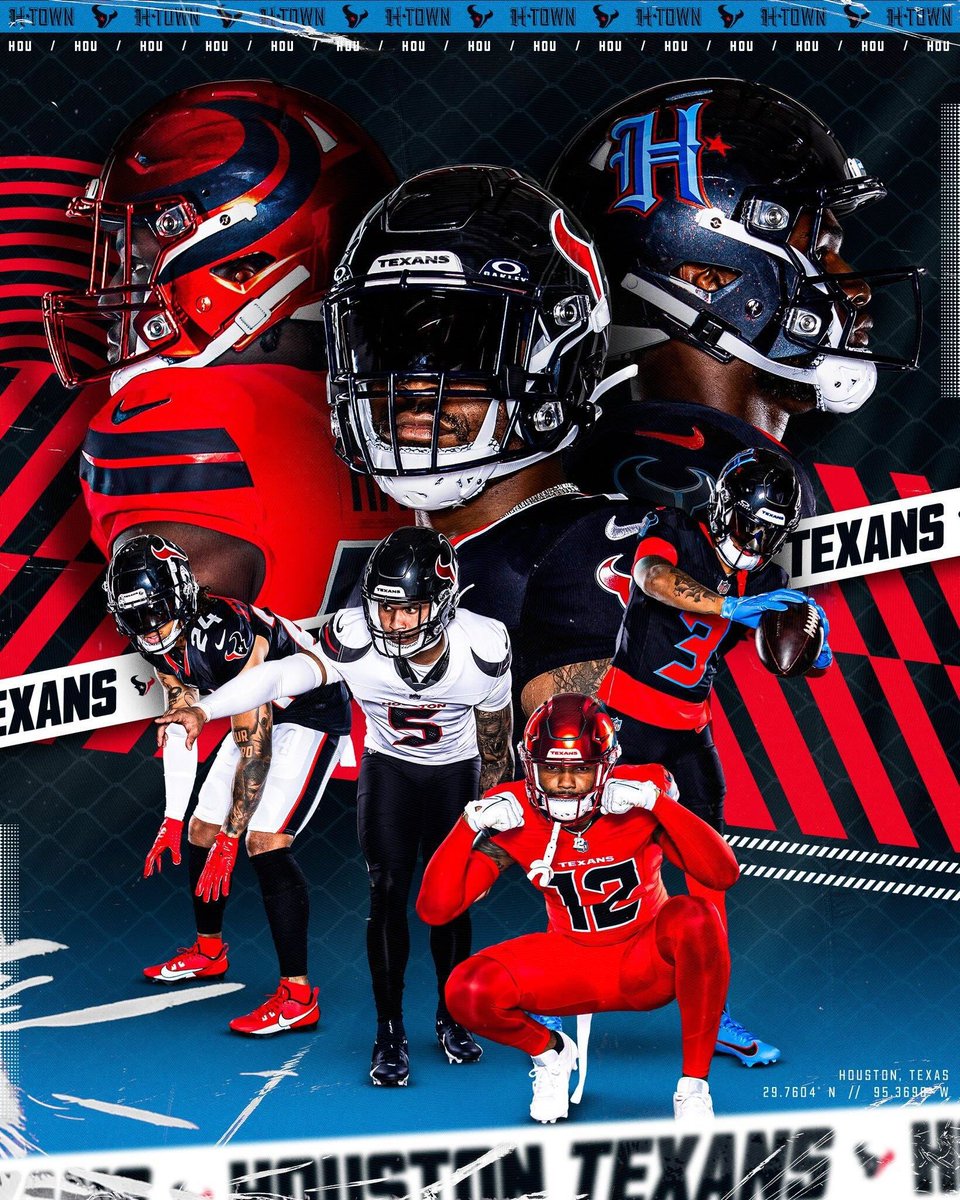 PFF's tweet photo. The Texans new uniforms are 🔥🔥🔥 https://t.co/WXMX6hEiQd