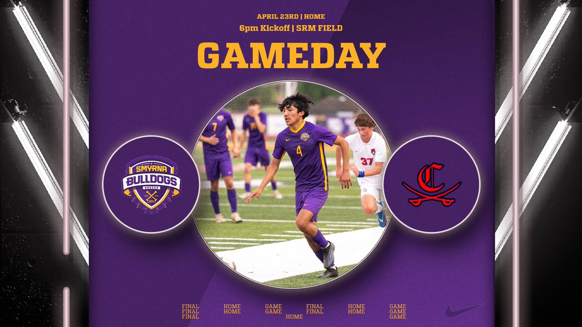 The boys are back in action to compete in a crucial district game against the Cookeville Cavaliers. This is the boys final regular season home game of the season! Let’s give them the biggest supporters section possible! #onlyoneshs @smyrnaathletics @cecil_joyce