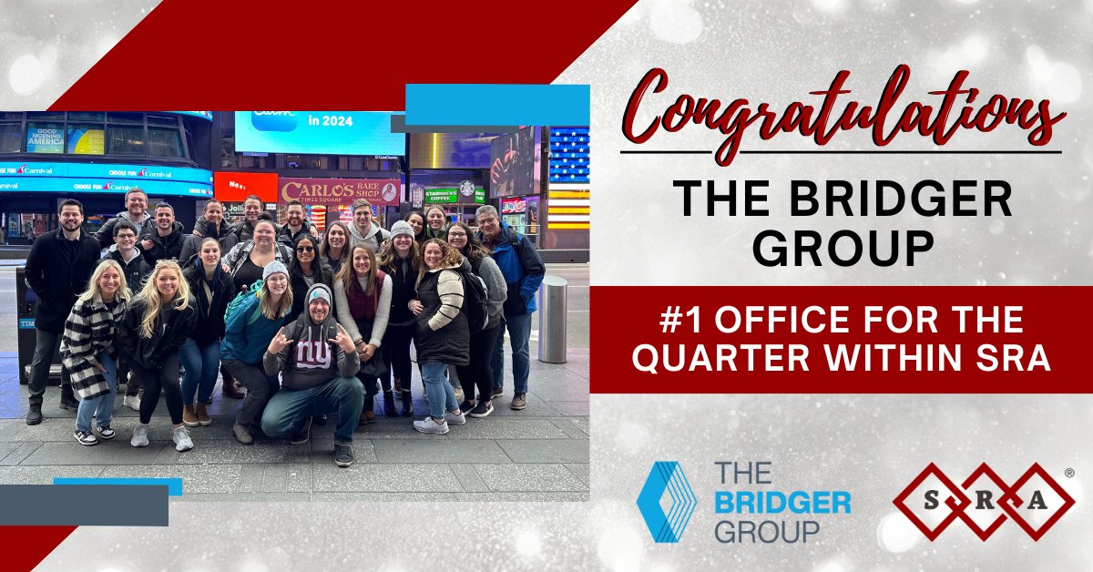 Congratulations to Nick Underwood, Jordan Underwood, and the entire team at The Bridger Group on being the #1 producing office of the quarter out of our entire Network of Offices! #SRA #TheBridgerGroup #joinsra #sanfordrose ow.ly/F8p850RmhT8