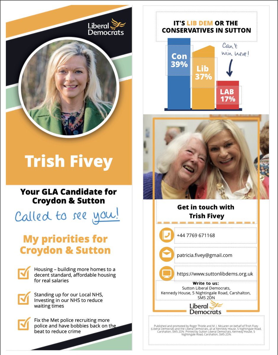 johnsweeneyroar's tweet photo. Hiya gang, if you live in Sutton or Croydon and you want a good soul at the GLA vote @FiveyPfivey @SuttonLibDems. 

And follow her. 

Tinkerty-tonk! https://t.co/FEA8wyHtyK