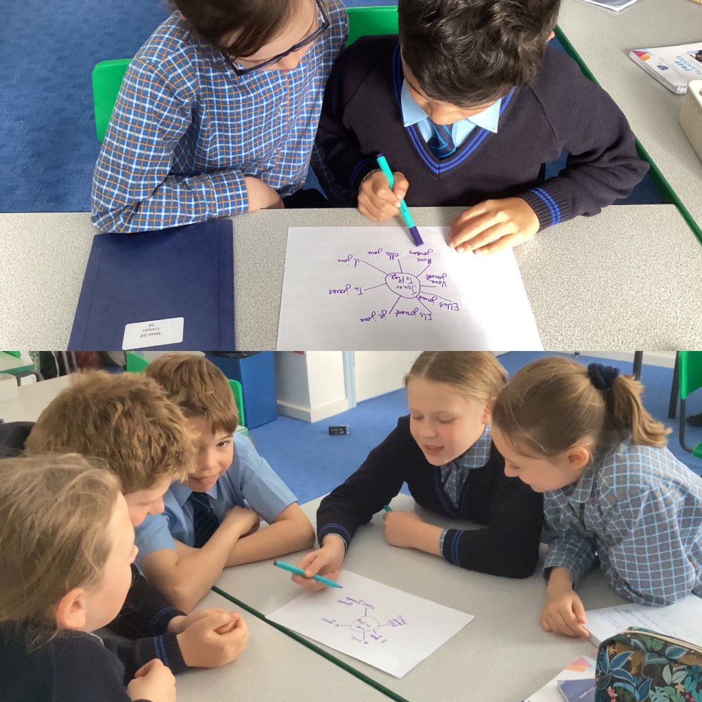 After identifying a few sports in French, Year 5 @StMargaretsPrep have worked together and recycled their prior knowledge of two regular _ER verbs in the present tense to work out the endings of 'Jouer' when used with different subject pronouns. Well done! #FosteringExploration