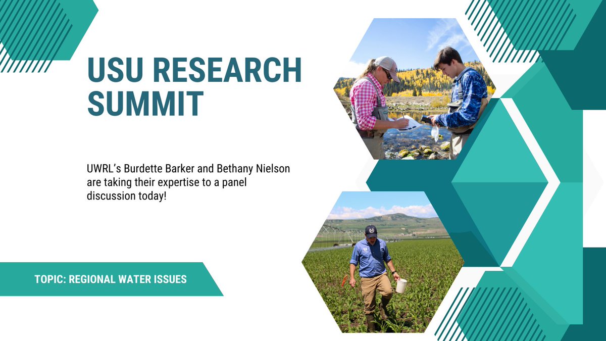 USUWaterLab's tweet photo. At this research summit, the theme is WATER, and our researchers are excited to participate.
They will be discussing water-related issues and and networking with other researchers across the university and beyond.
#waterresearch #usuresearch https://t.co/ZtiLPJmU4y