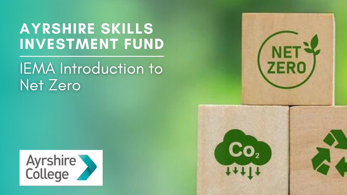 📆 UPCOMING EVENT📆 IEMA Introduction to Net Zero with @AyrshireColl 📆 23rd May | 10.30am to 1pm Come along to this member only session to learn about the Ayrshire Skills Investment funded 'IEMA Introduction to Net Zero course' Reserve your space🔗 forms.office.com/pages/response…